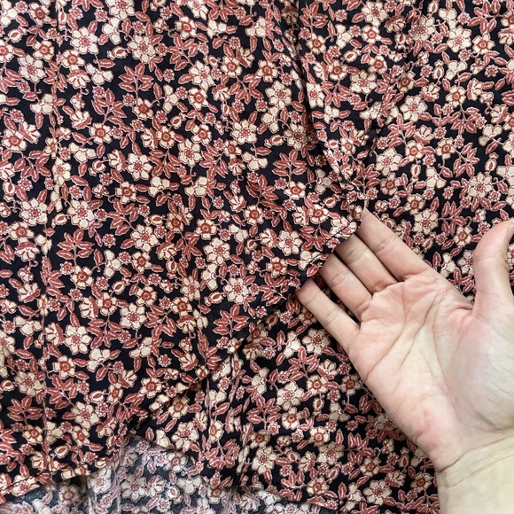 Ditsy Floral Maxi Faux Wrap Bias Skirt - Picture 3 of 7